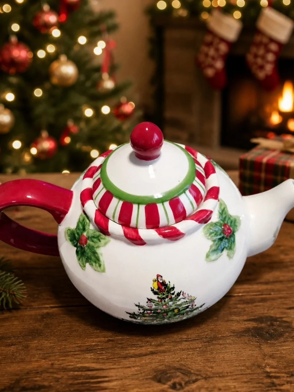 Spode festive teapot